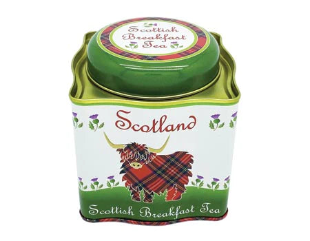 Scottish Highland Cow Tin Scottish Breakfast Tea (50 Teabags)
