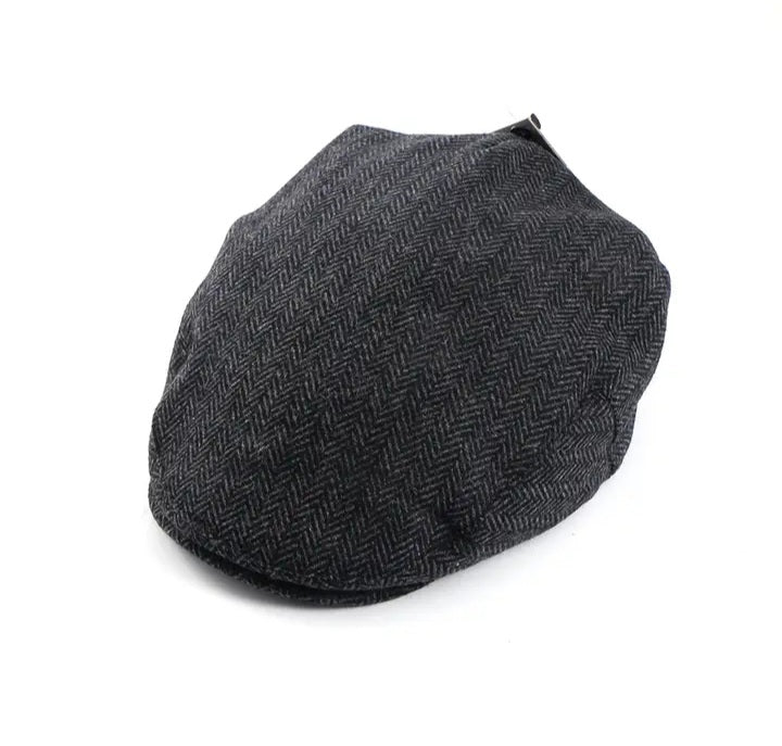 Boru Tweed Flat Cap Grey Herringbone Irish Craft – The Celtic