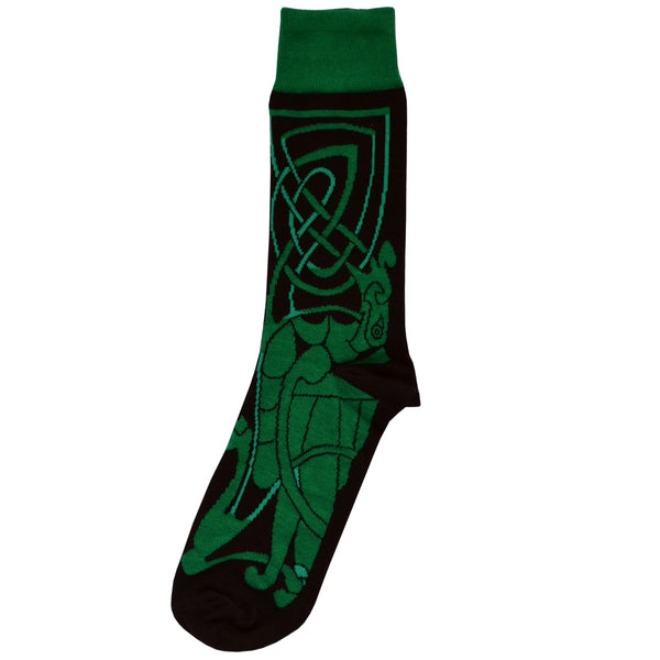 Black/Green Celtic Socks