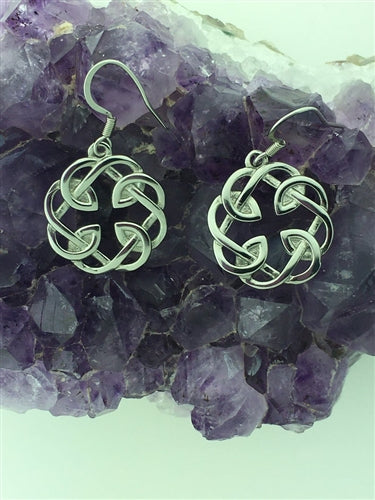 Celtic Father and Daughter Drop Earrings