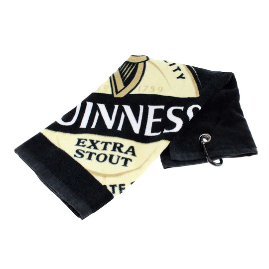 Guinness Label Golf Towel