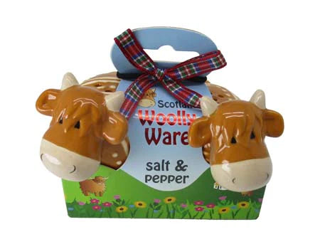 Highland Cow Salt and Pepper Shakers