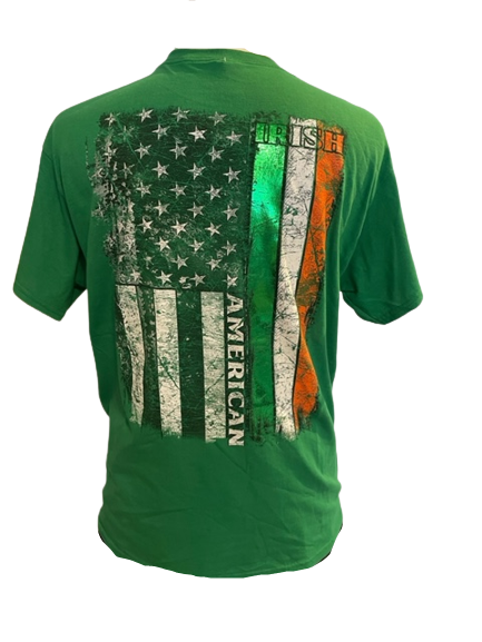 Ireland American Flag Green