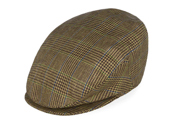 Hanna Hats Donegal Touring Cap Linen- Brown/Cream