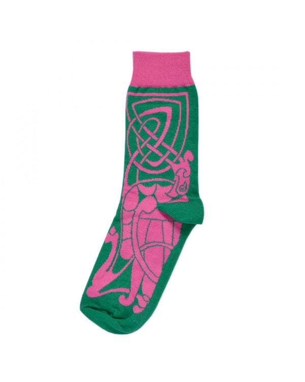 Green/Pink Celtic Socks