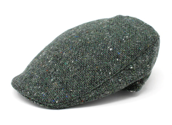 Hanna Hats Donegal Touring Cap Tweed - Green