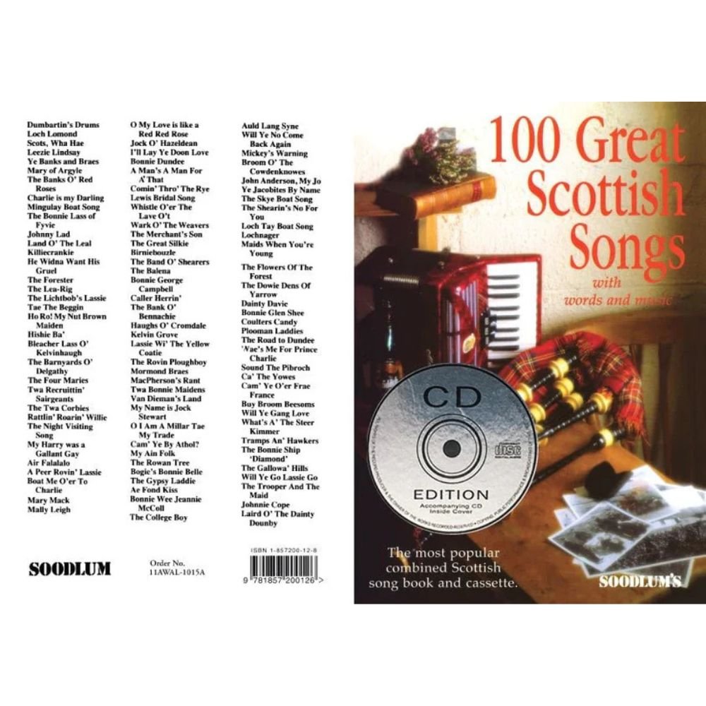 100 Great Scottish Songs | Book and CD - The Celtic Gift Store - Music and Gifts