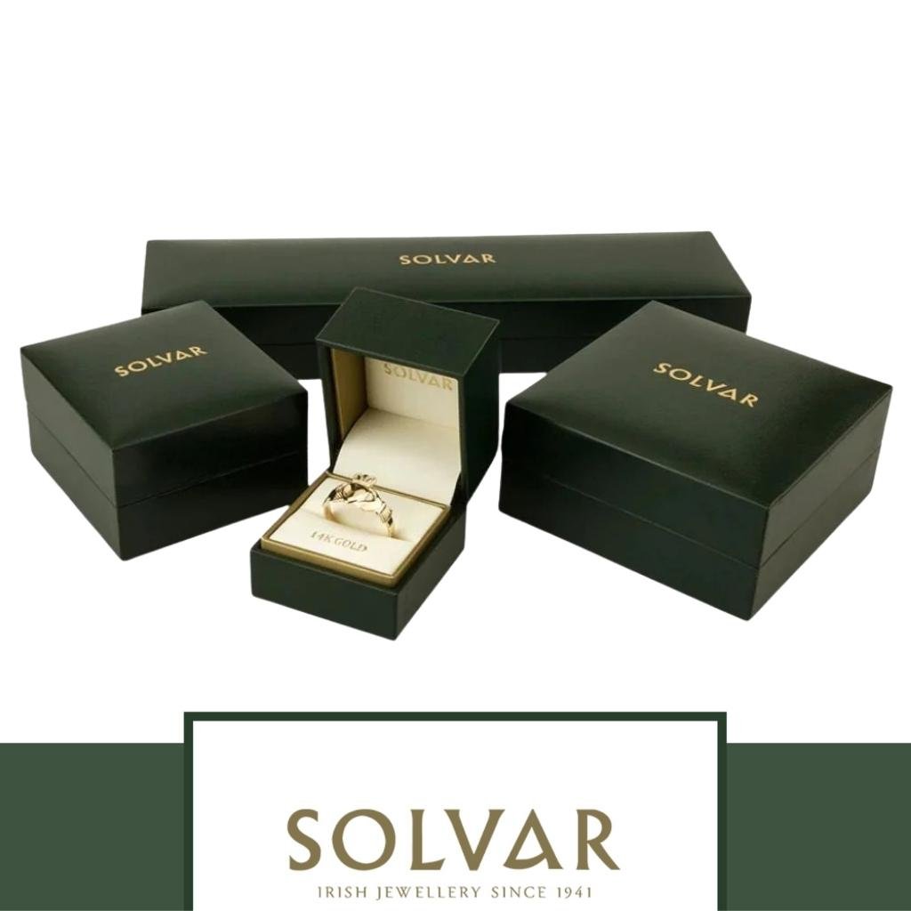 10K Gold Shamrock Stud Earrings- Single CZ Stone