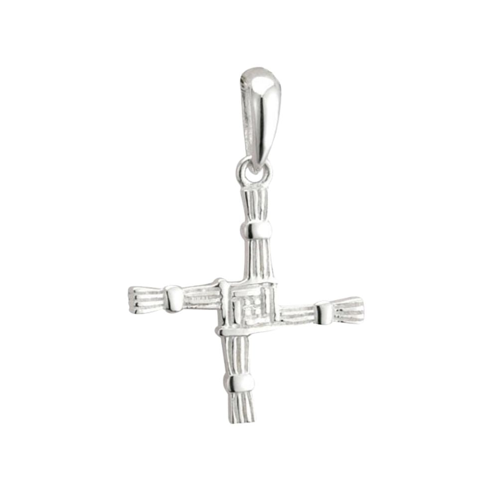 Small Sterling Silver St. Brigid Cross Necklace