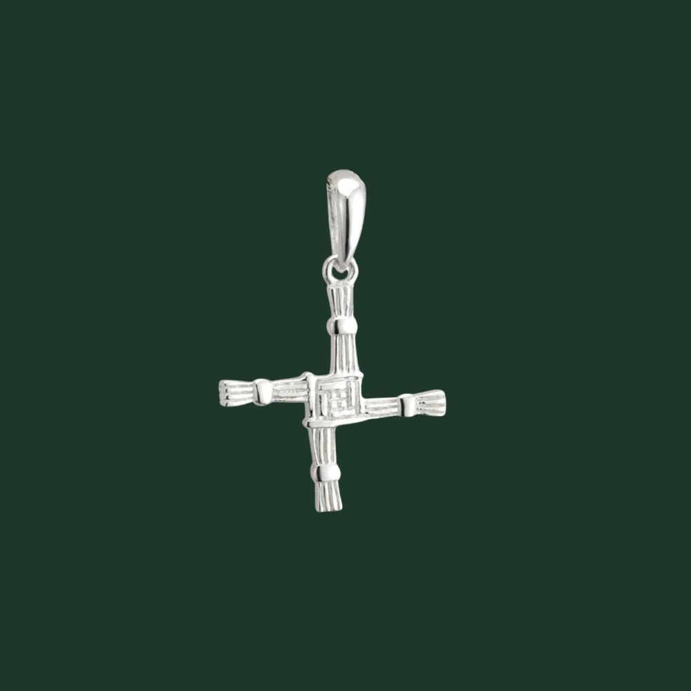 Small Sterling Silver St. Brigid Cross Necklace