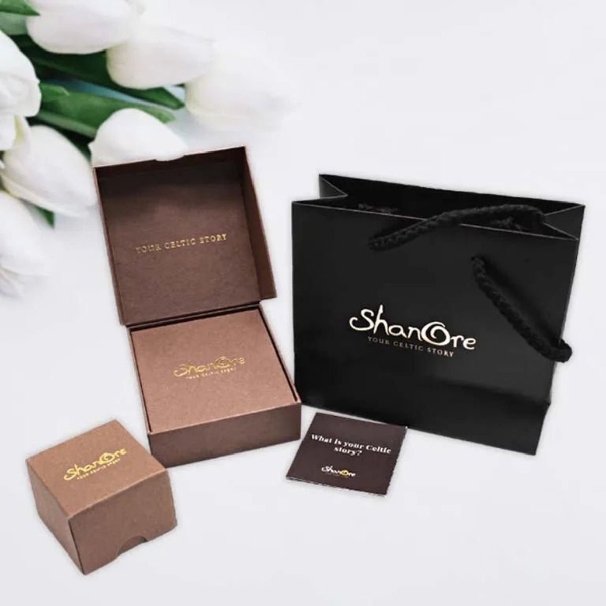 14k Gold Vermeil Trinity Celtic Cross Necklace