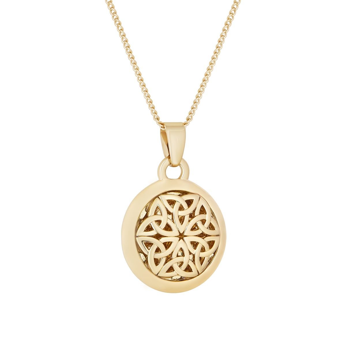 18ct Gold Plated Trinity Knot Necklace - The Celtic Gift Store - Necklaces