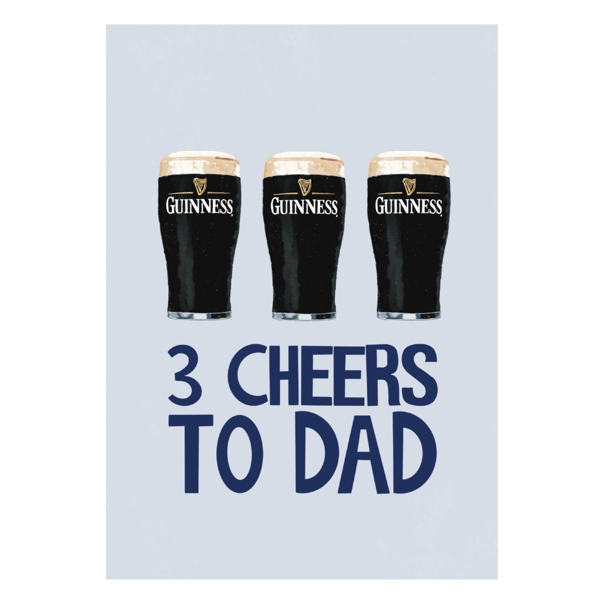 3 Cheers to Dad Card