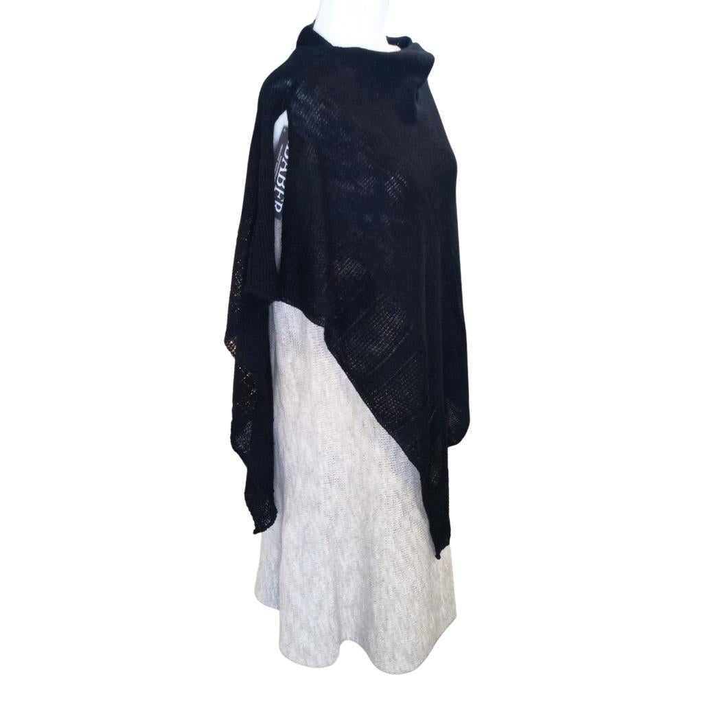Bill Baber Linen Cape - Black