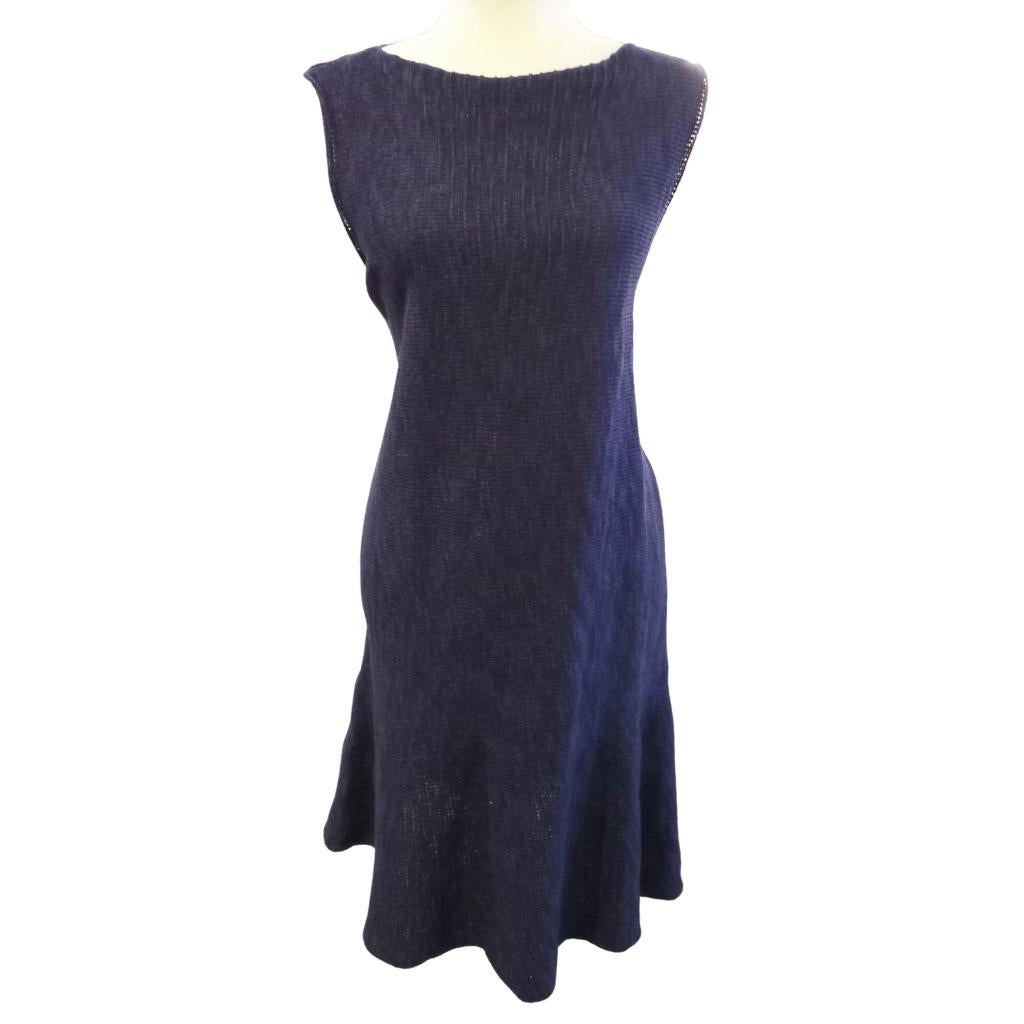 Bill Baber Long Sally Dress - Navy
