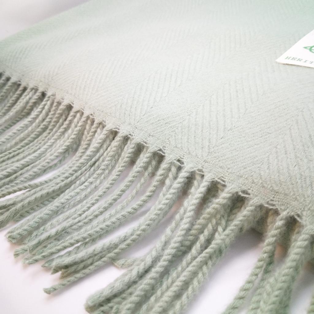 Celtic Herringbone Green Scarf