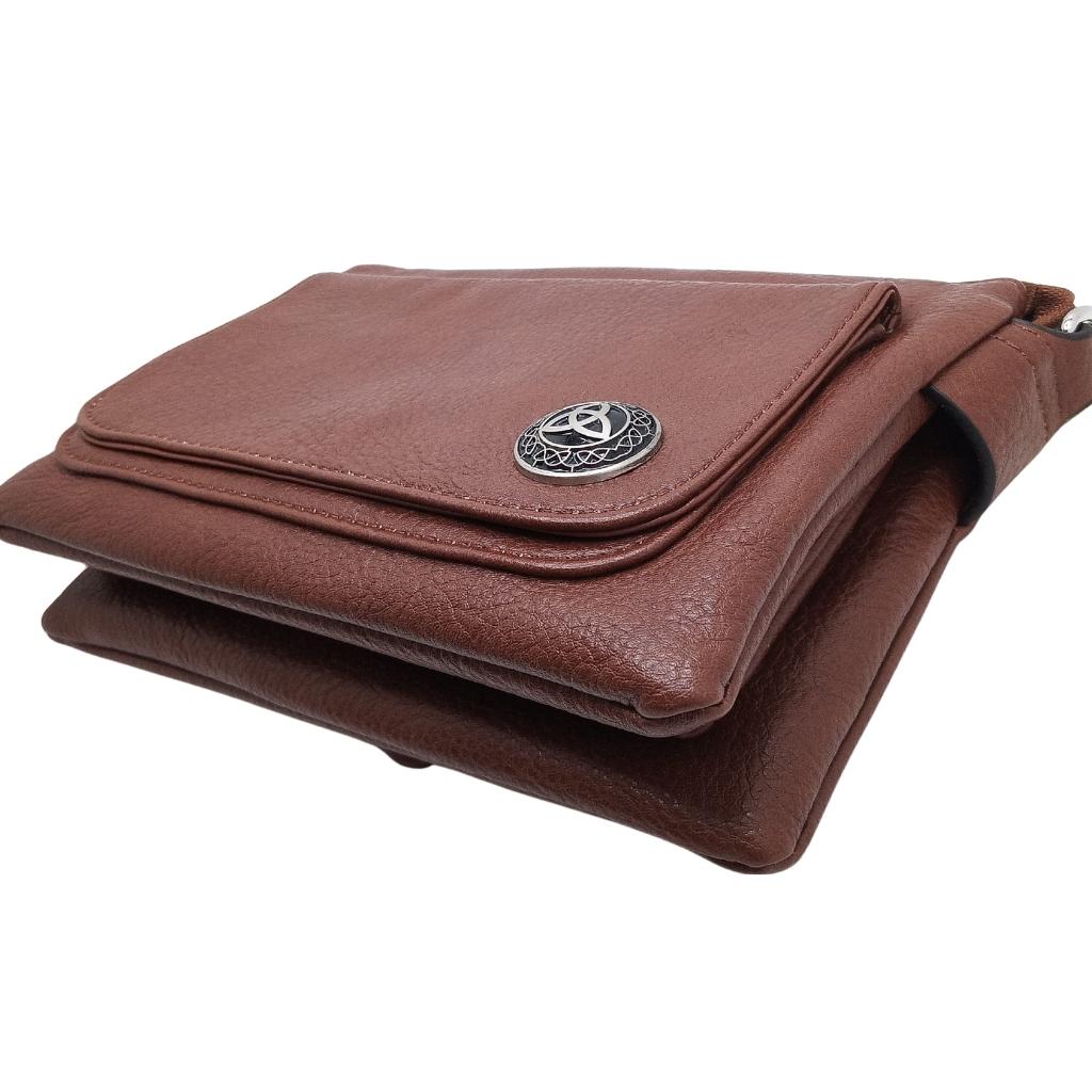 Celtic Trinity Knot Cell Phone Pocket Bag- Camel