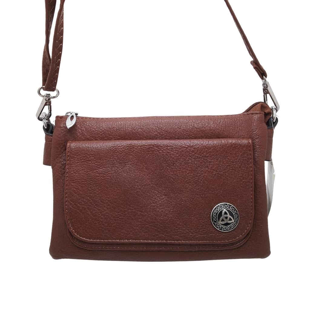 Celtic Trinity Knot Cell Phone Pocket Bag- Camel