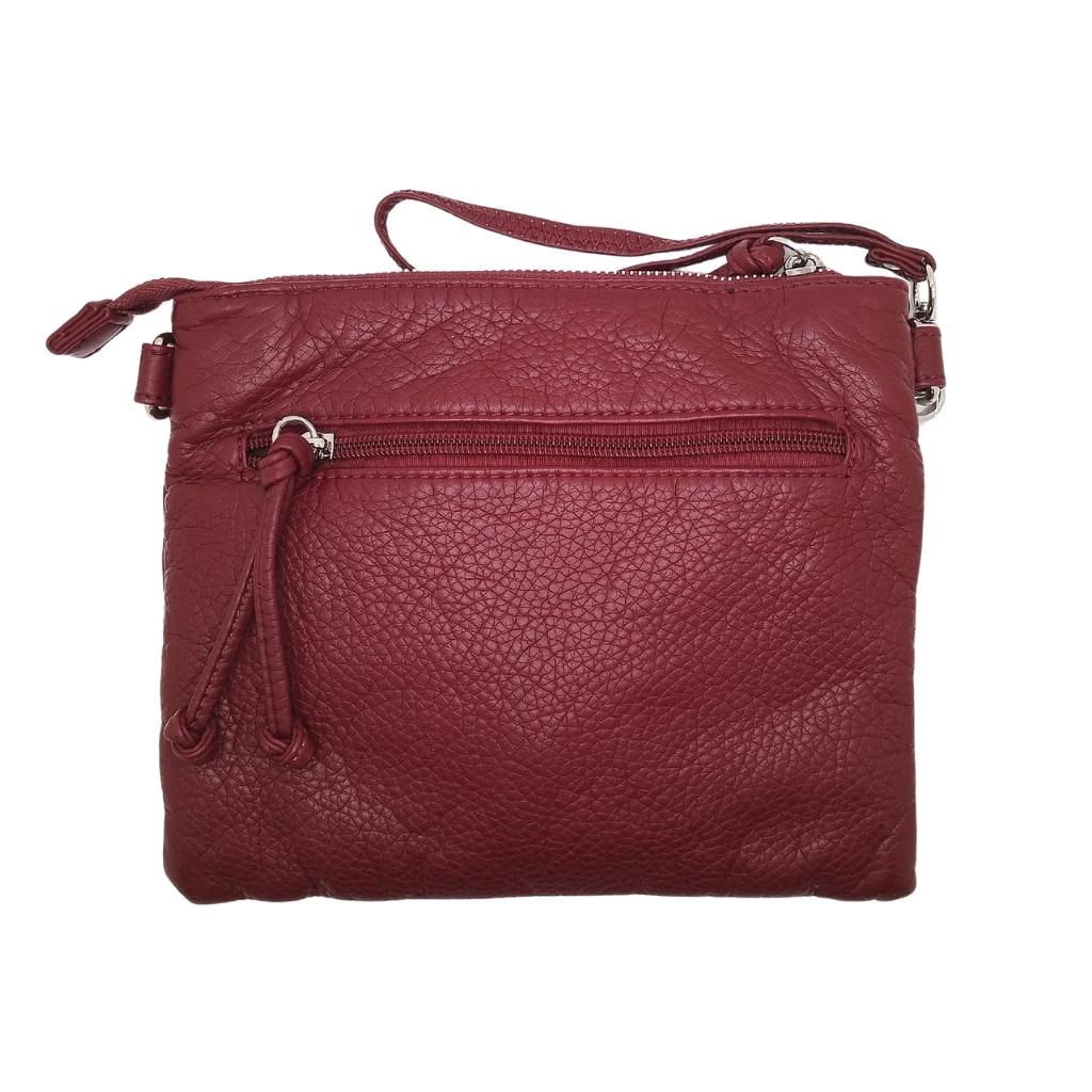 Claddagh Square Crossbody Bag- Dark Red