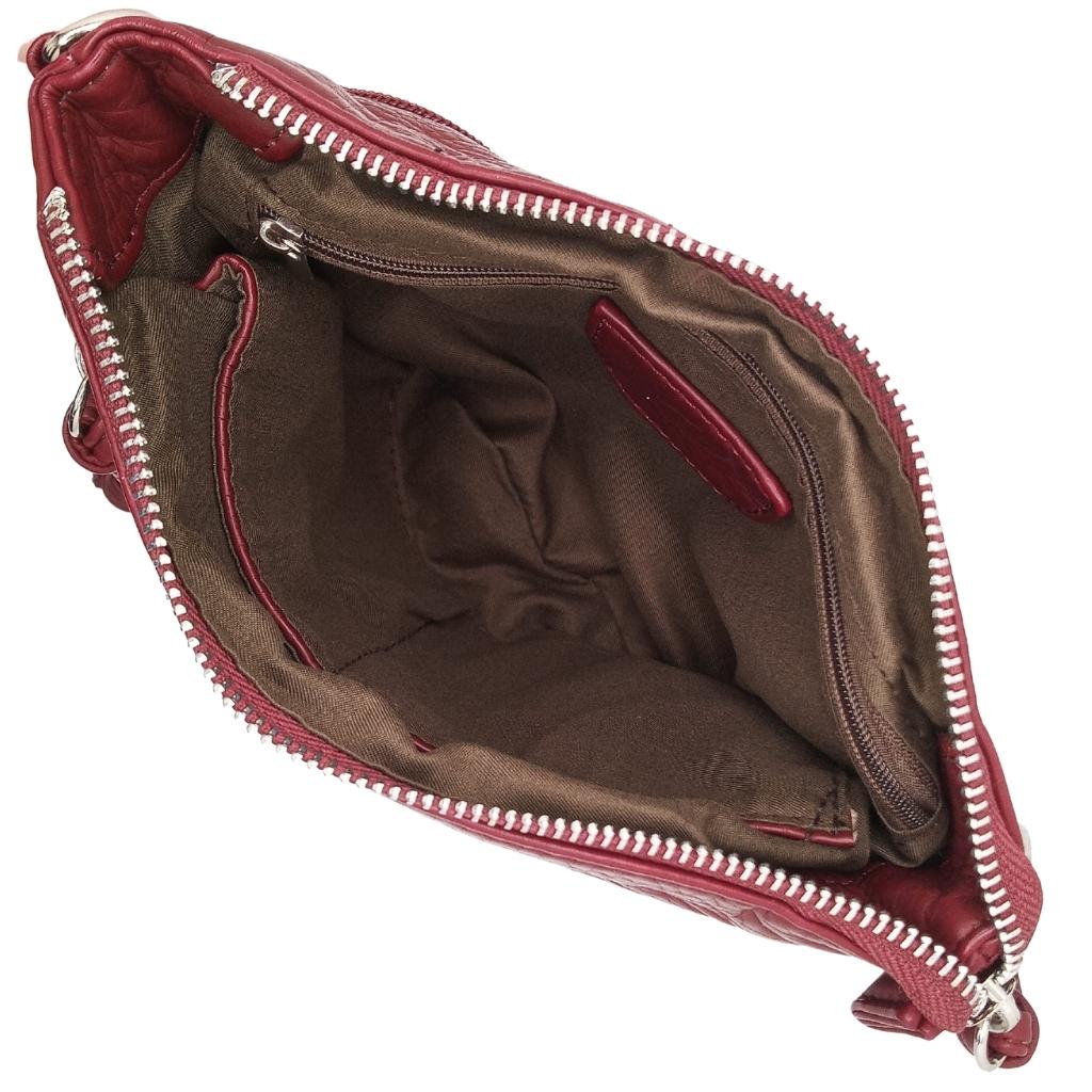 Claddagh Square Crossbody Bag- Dark Red