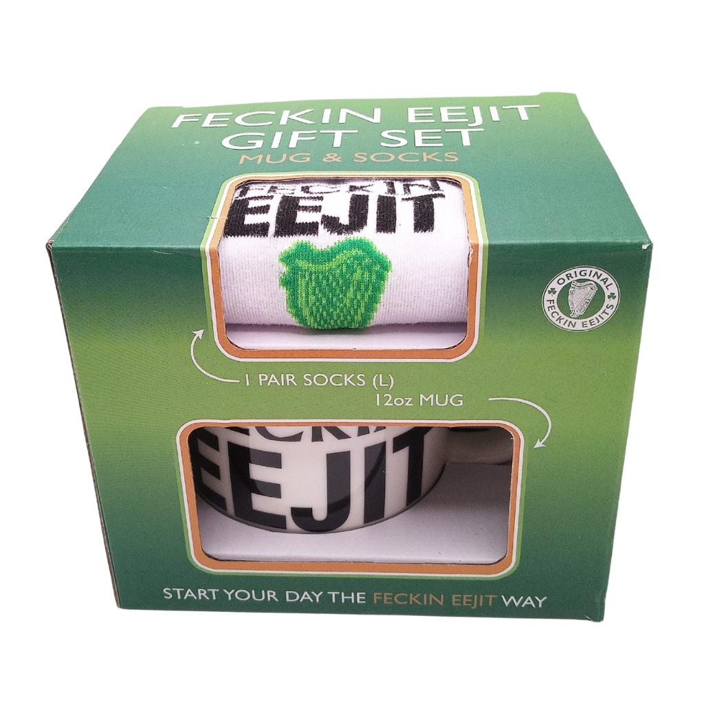 Feckin Eejit Mug and Socks Gift Set