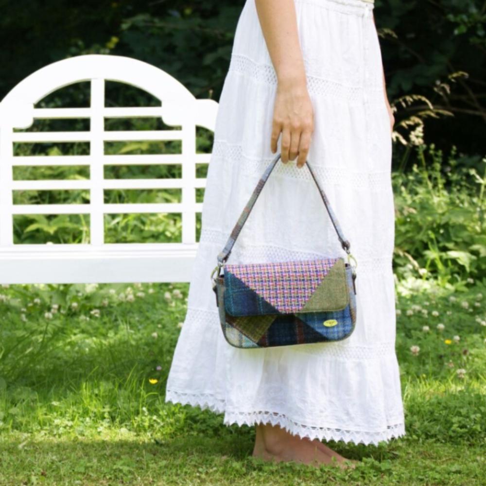 Glen Appin Small Patchwork Harris Tweed Bag - 'Clunie'