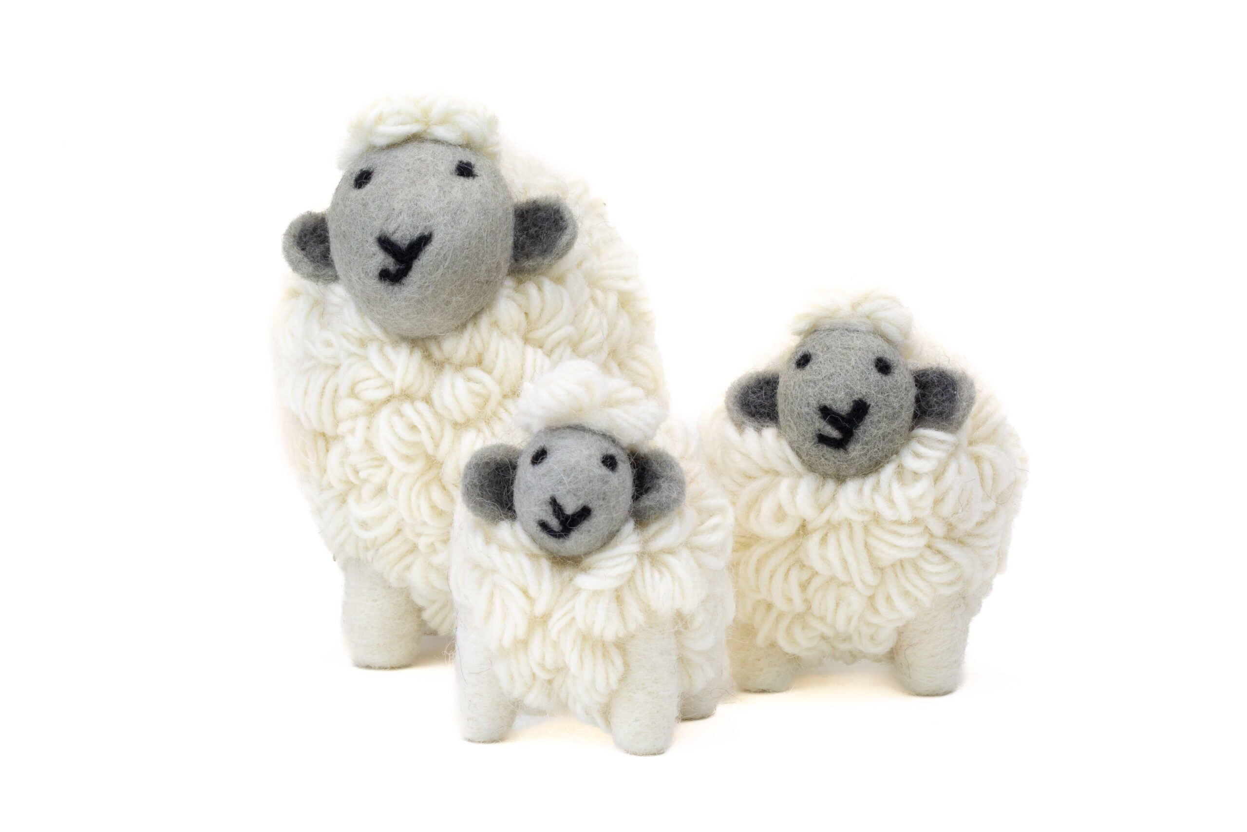 Collectible Knitted Sheep- Grey Face (Large)