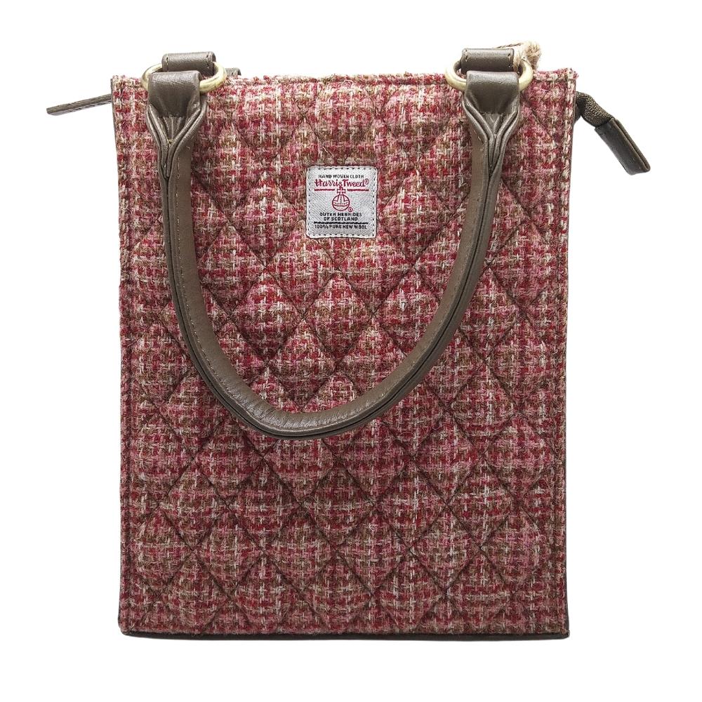 Harris Tweed Quilted Tote Bag- Maple Check