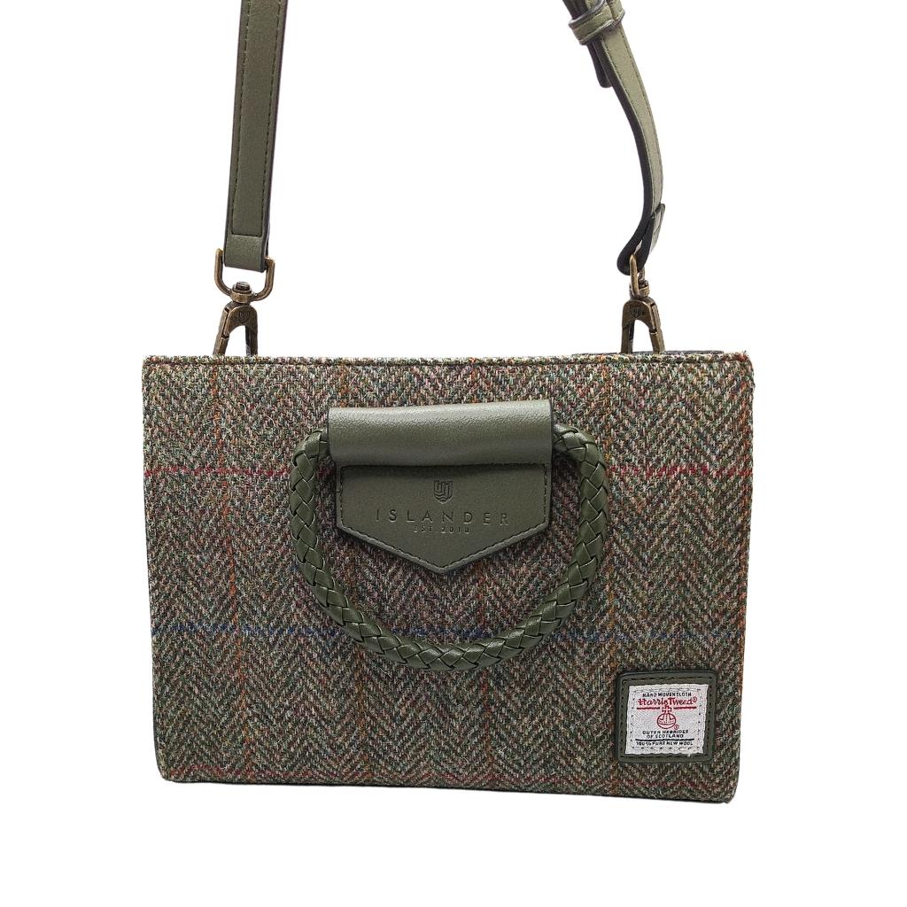 Islander Harris Tweed Arran Tote 'Chestnut Herringbone'