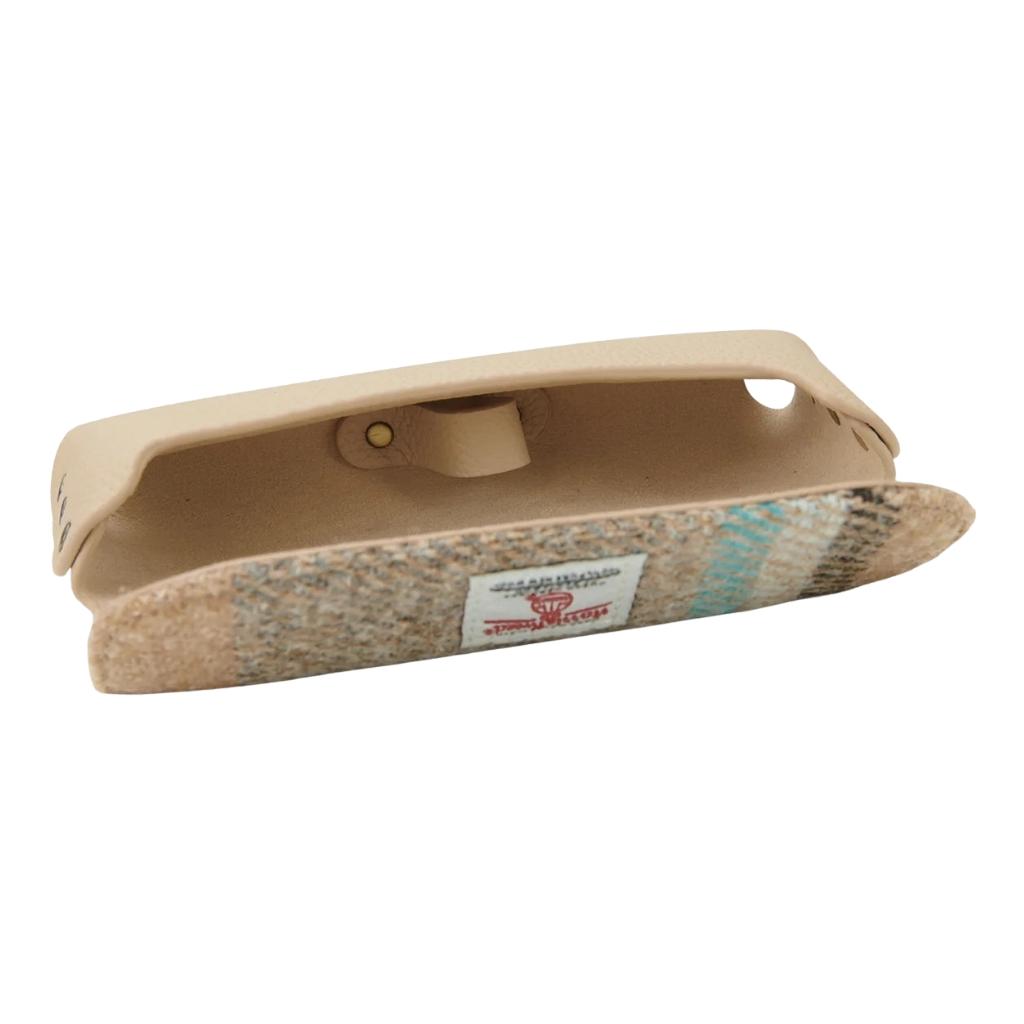Islander Harris Tweed Leather Glasses Case 'Islander Check'