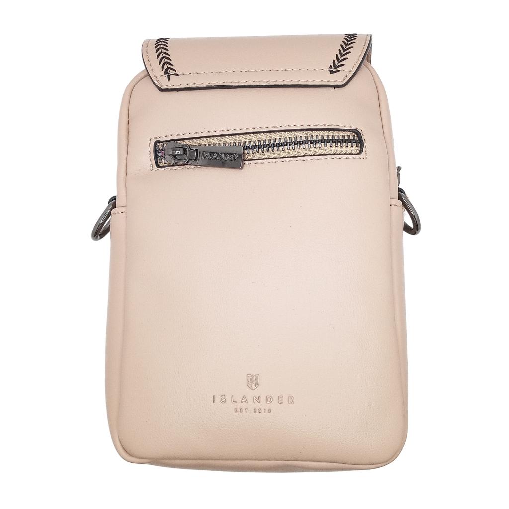 Islander Harris Tweed The Baby Jura Crossbody Bag 'Navy Beige Tartan'