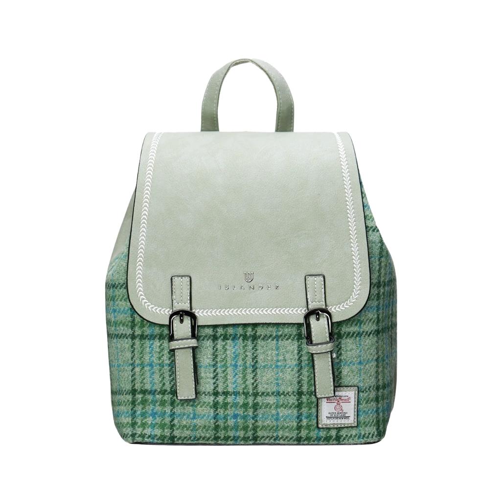 Islander Harris Tweed The Jura Backpack 'Mint Check'