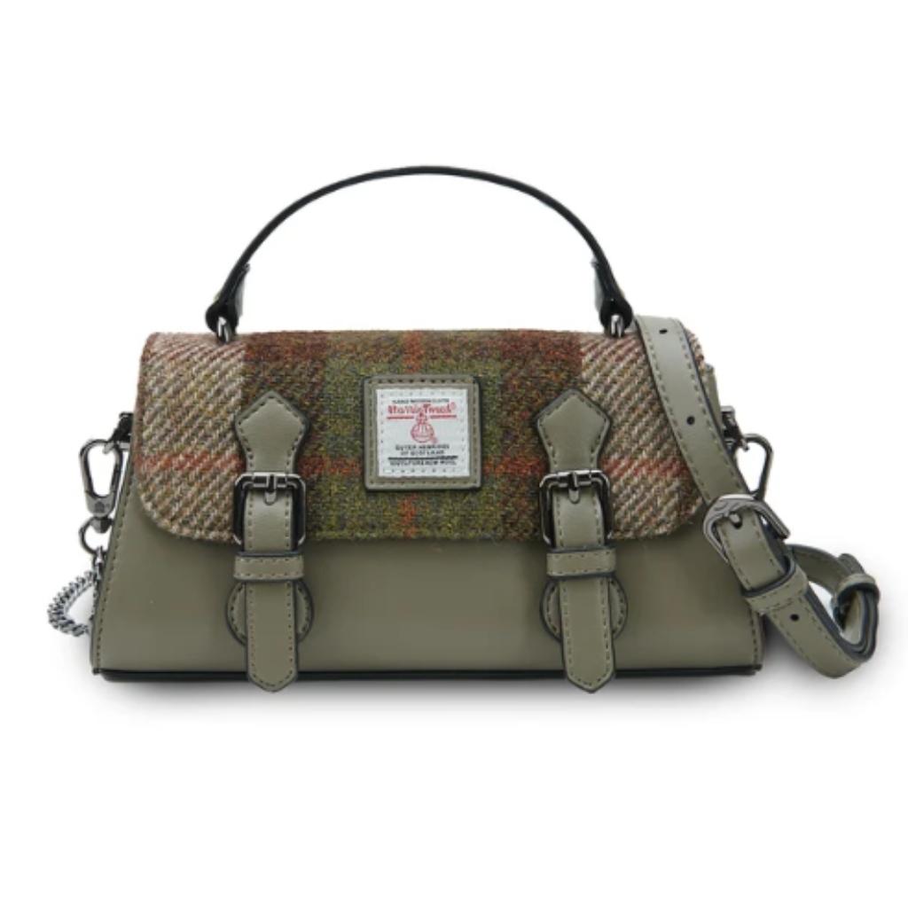 Islander Harris Tweed The Victoria Satchel 'Chestnut Tartan'