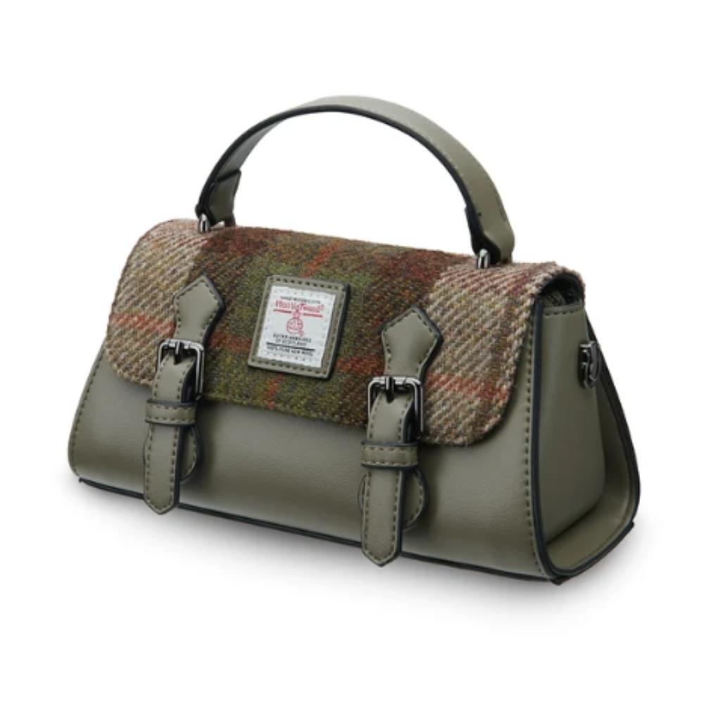 Islander Harris Tweed The Victoria Satchel 'Chestnut Tartan'