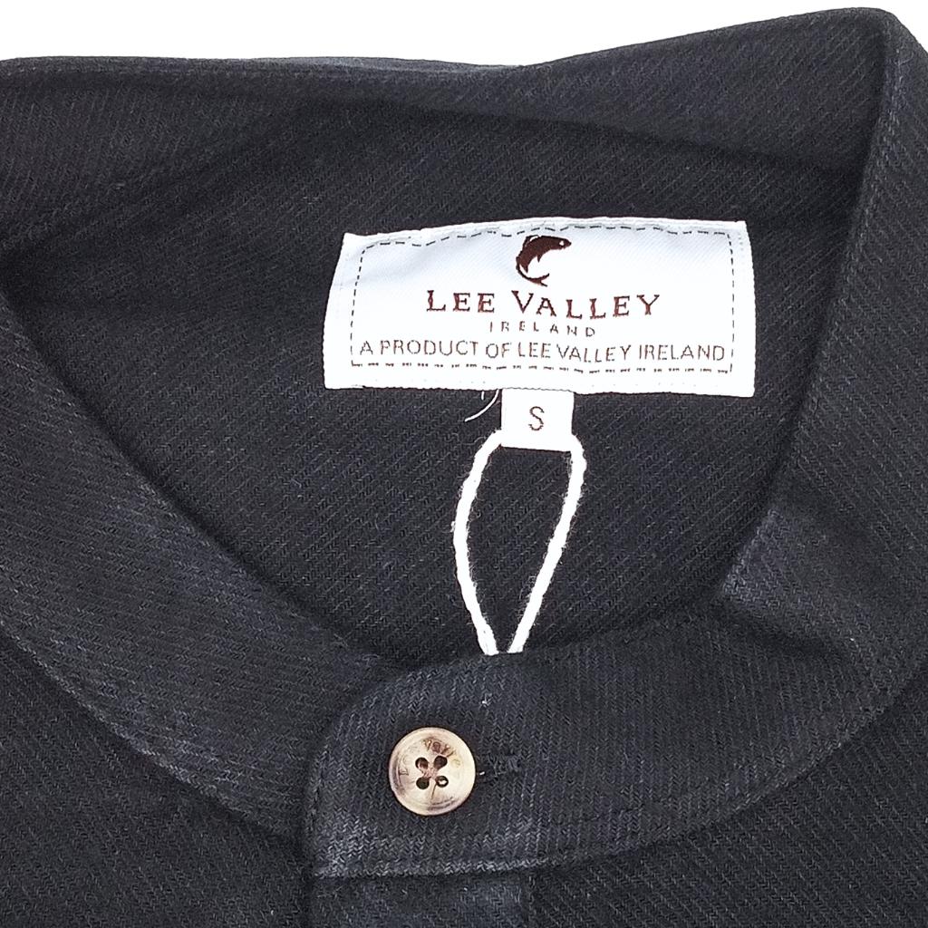 Men's Flannel Grandfather Shirt - Navy Melange Twill