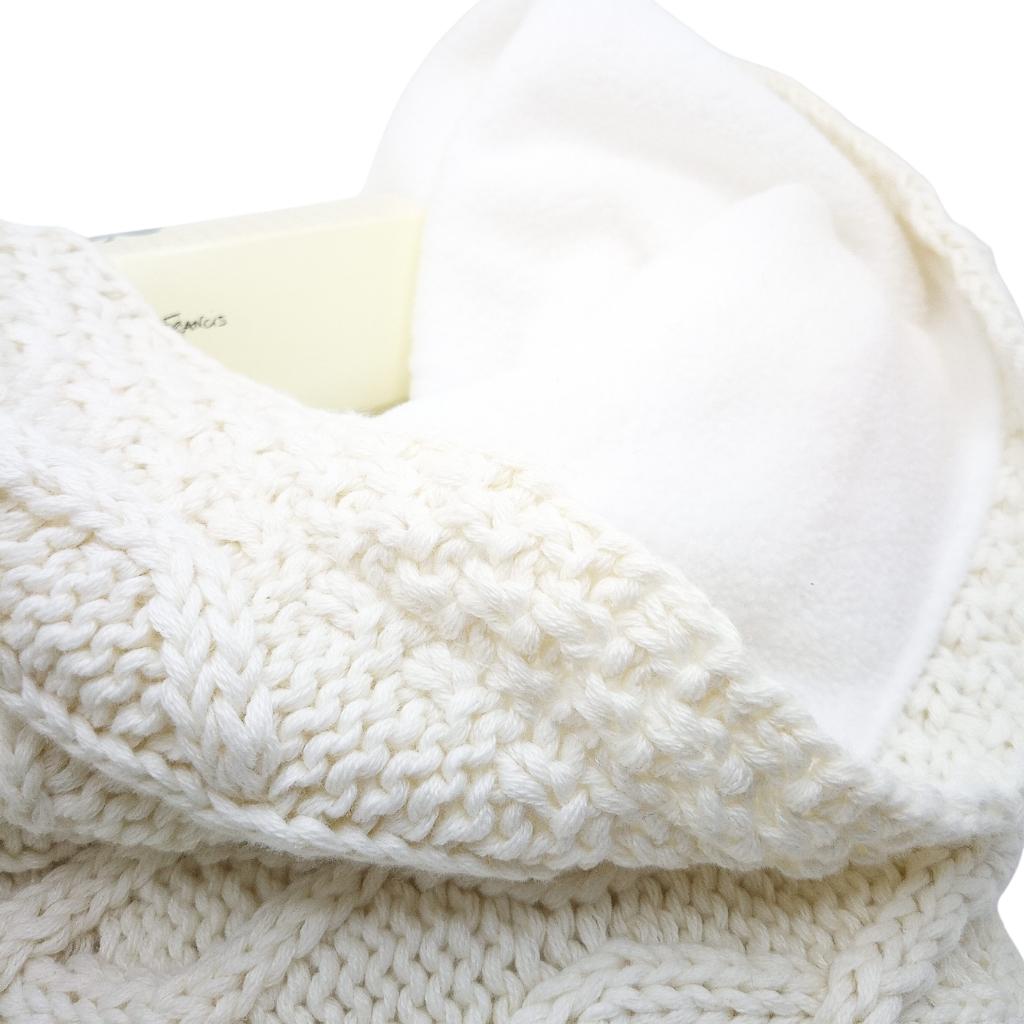 Patrick Francis Cream Aran Knit Shamrock Adult Snood