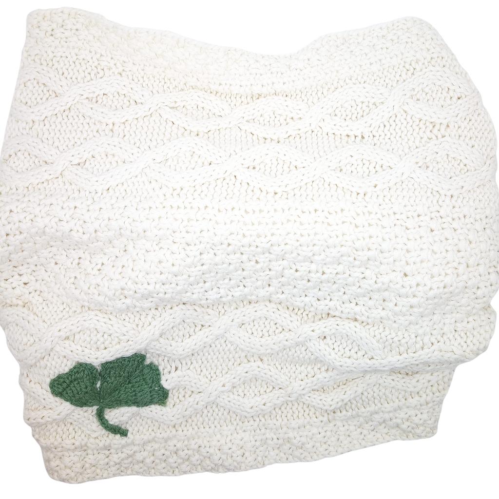 Patrick Francis Cream Aran Knit Shamrock Adult Snood