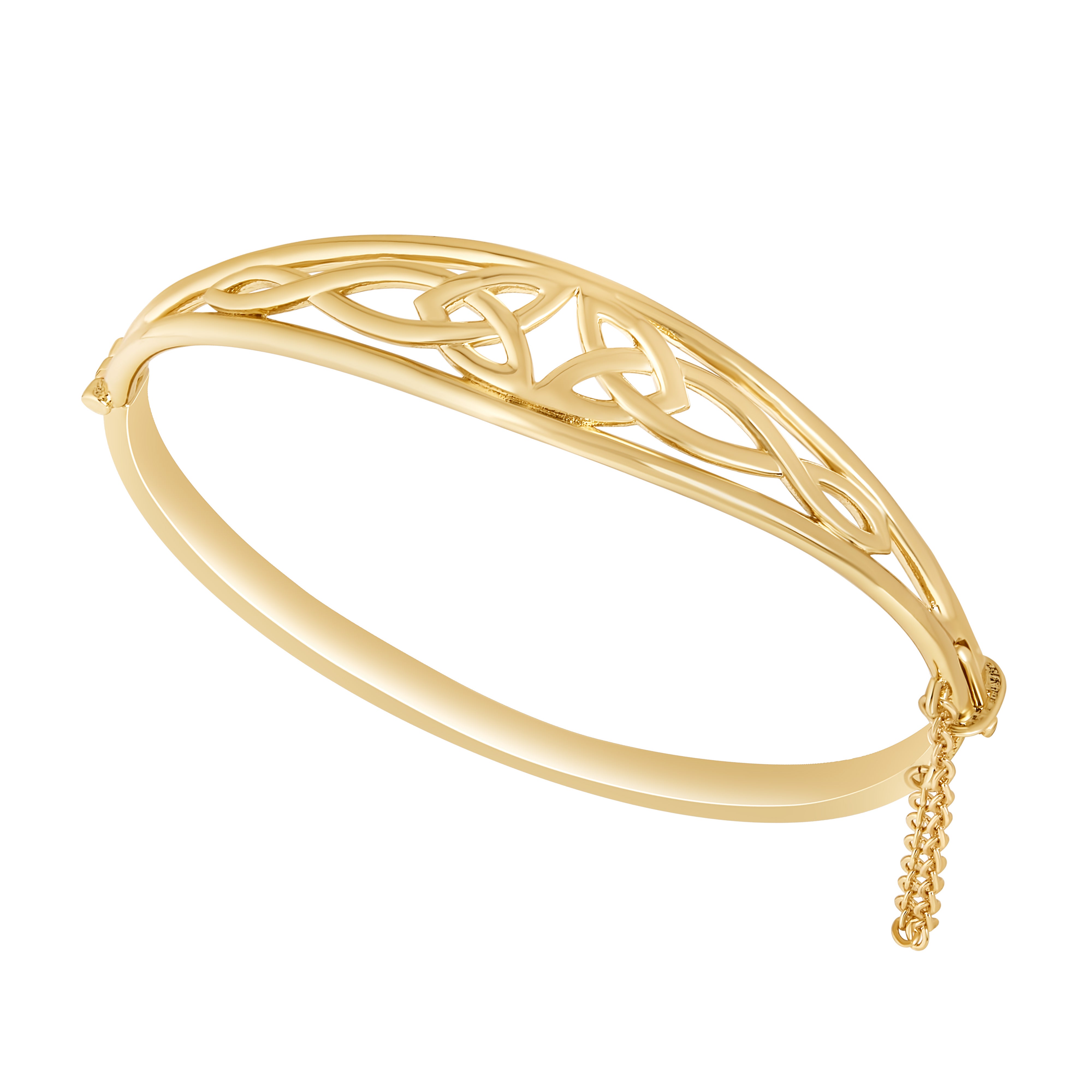 Gold Plated Celtic Knot Bangle