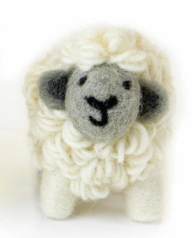 Collectible Knitted Sheep- Grey Face (Small)