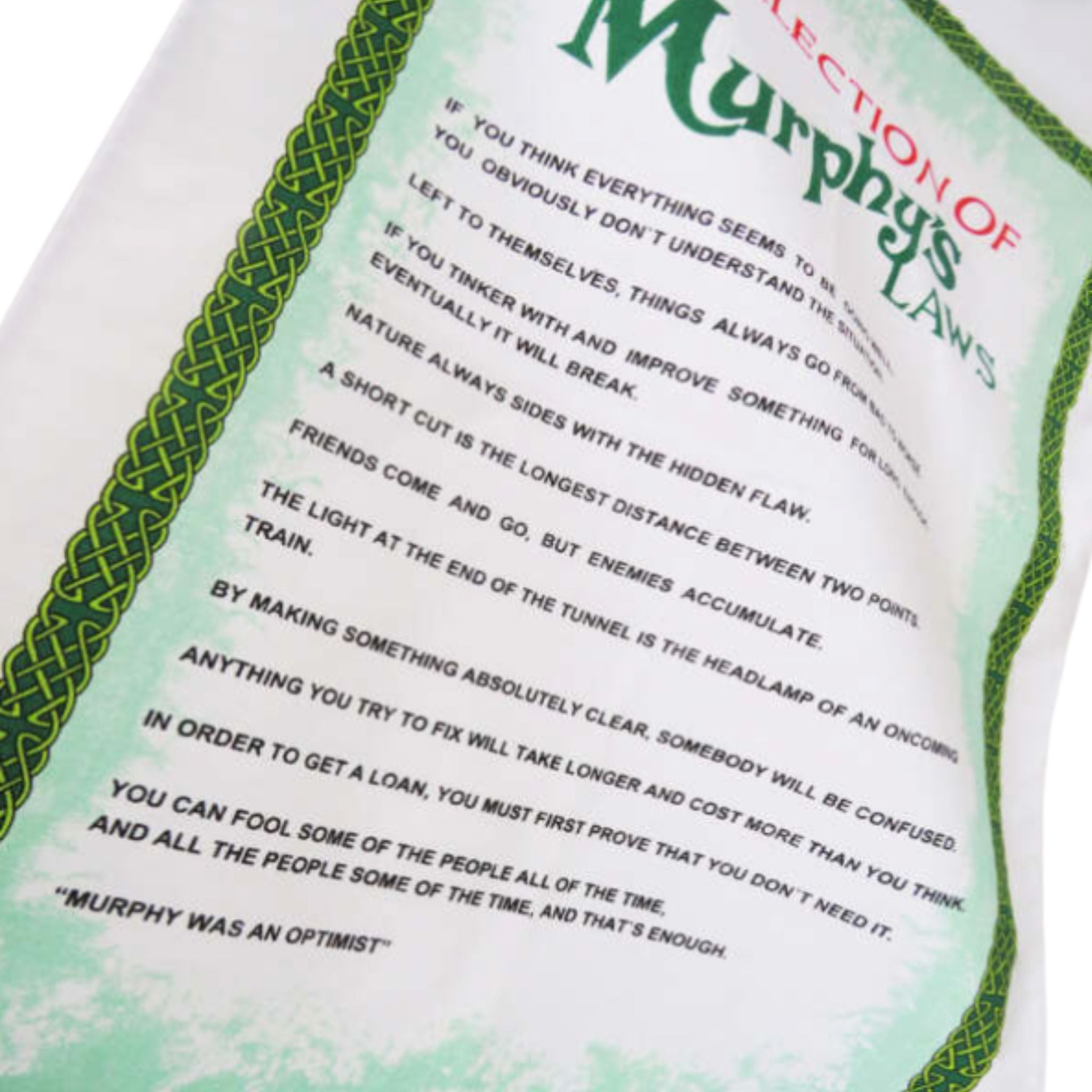 Samuel Lamont Murphy's Law Tea Towel - The Celtic Gift Store - Kitchenware - Decor