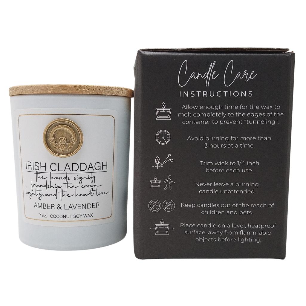 Scentspirations Irish Claddagh Candle - Amber & Lavender