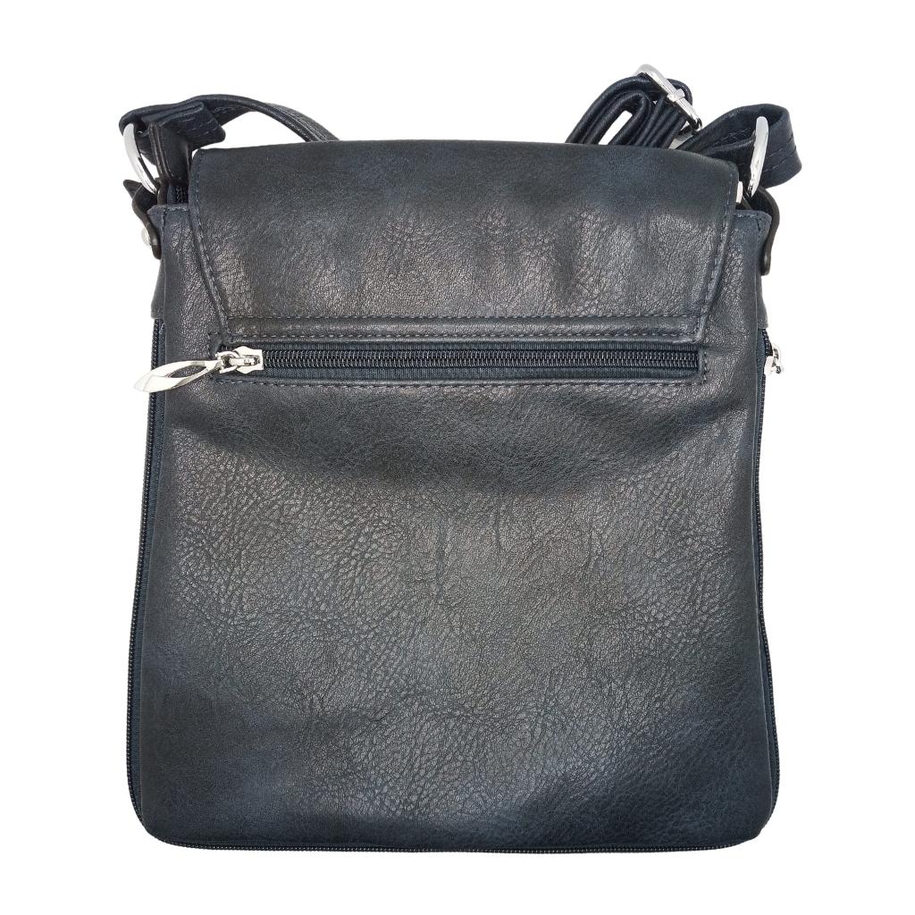 Scottish Thistle Expandable Shoulder Bag- Navy