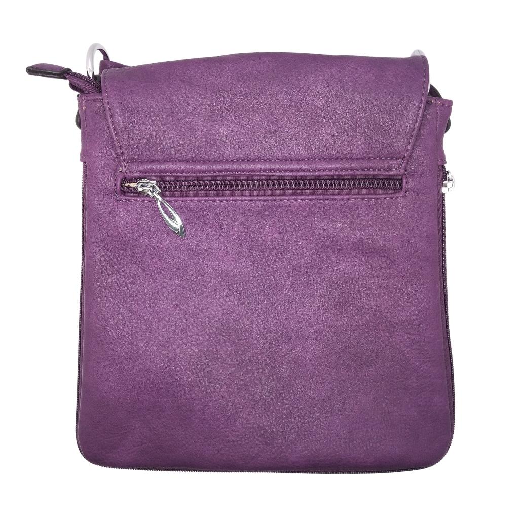 Scottish Thistle Expandable Shoulder Bag- Purple
