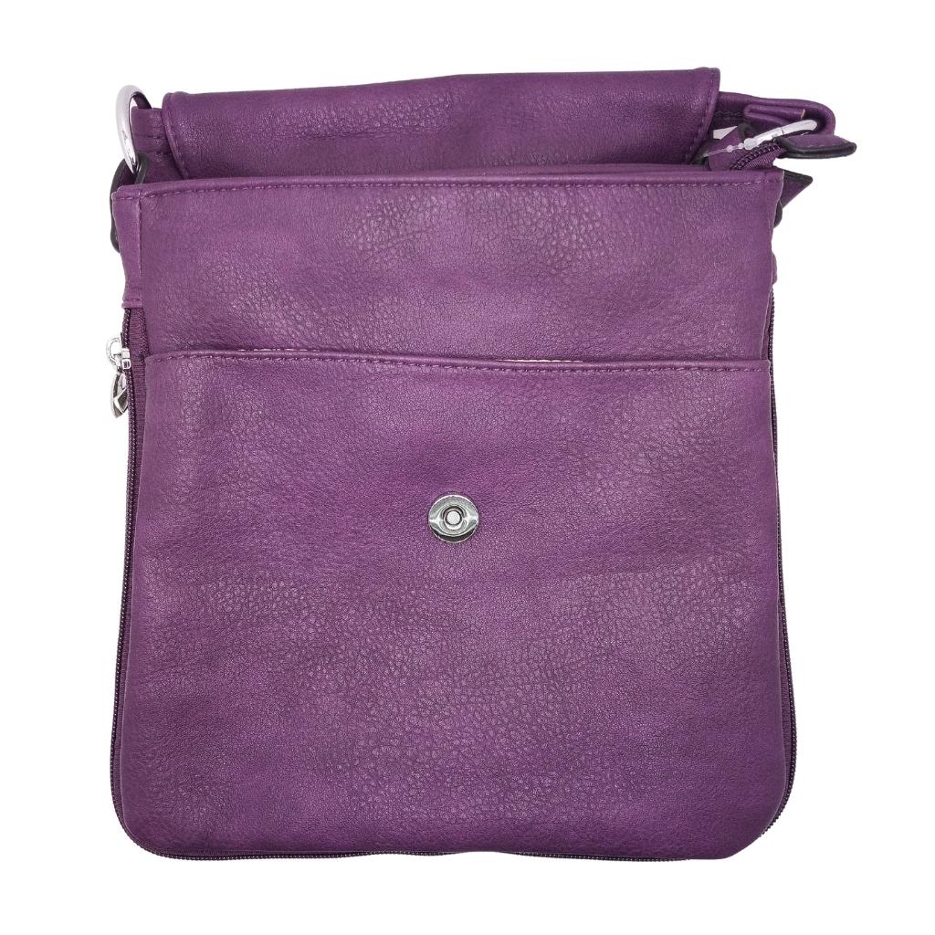 Scottish Thistle Expandable Shoulder Bag- Purple