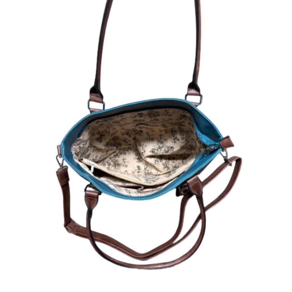 Shamrock Buckle Tote Bag - Hunter Green
