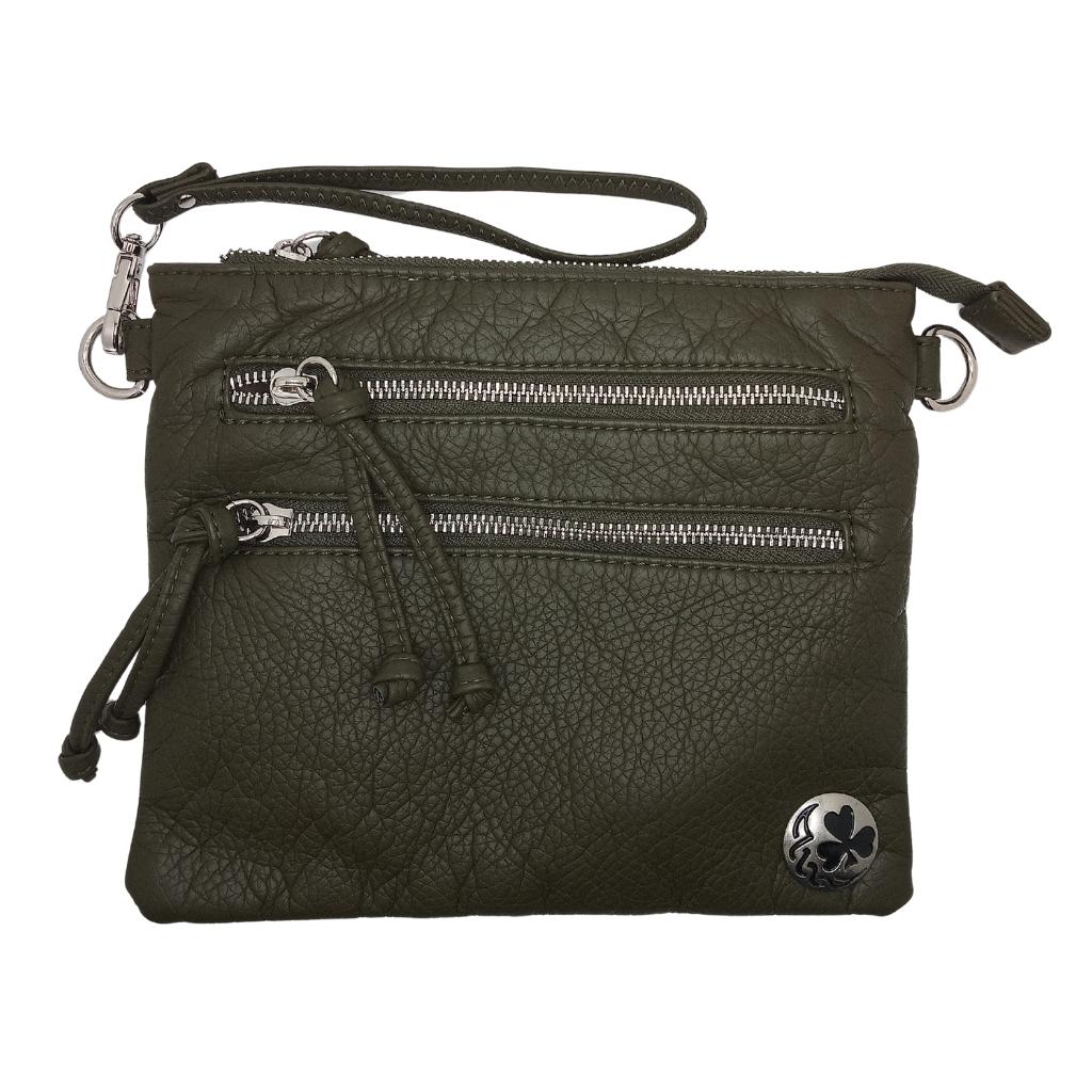 Shamrock Square Crossbody Bag- Hunter Green