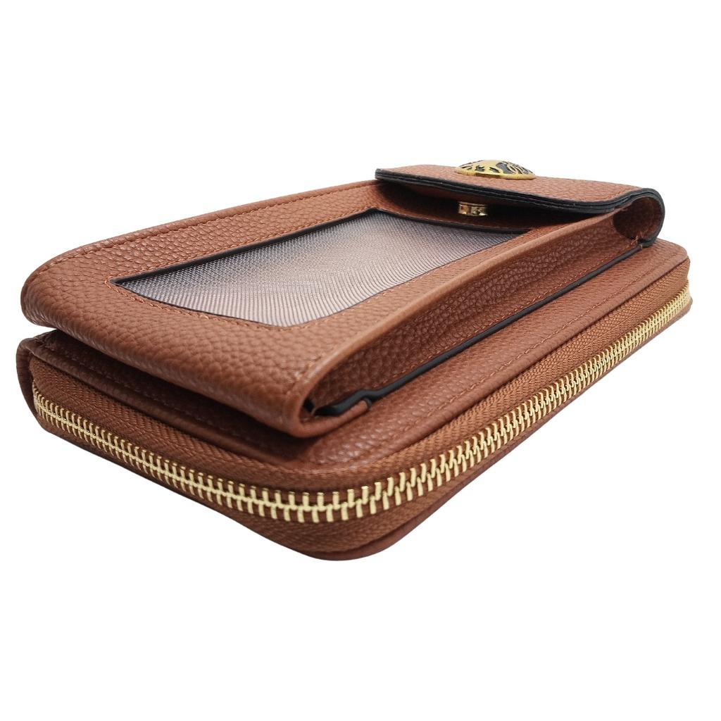 Tree of Life Cell Phone Wristlet/Crossbody Bag - Camel