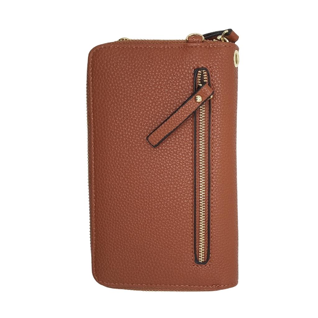 Tree of Life Cell Phone Wristlet/Crossbody Bag - Camel