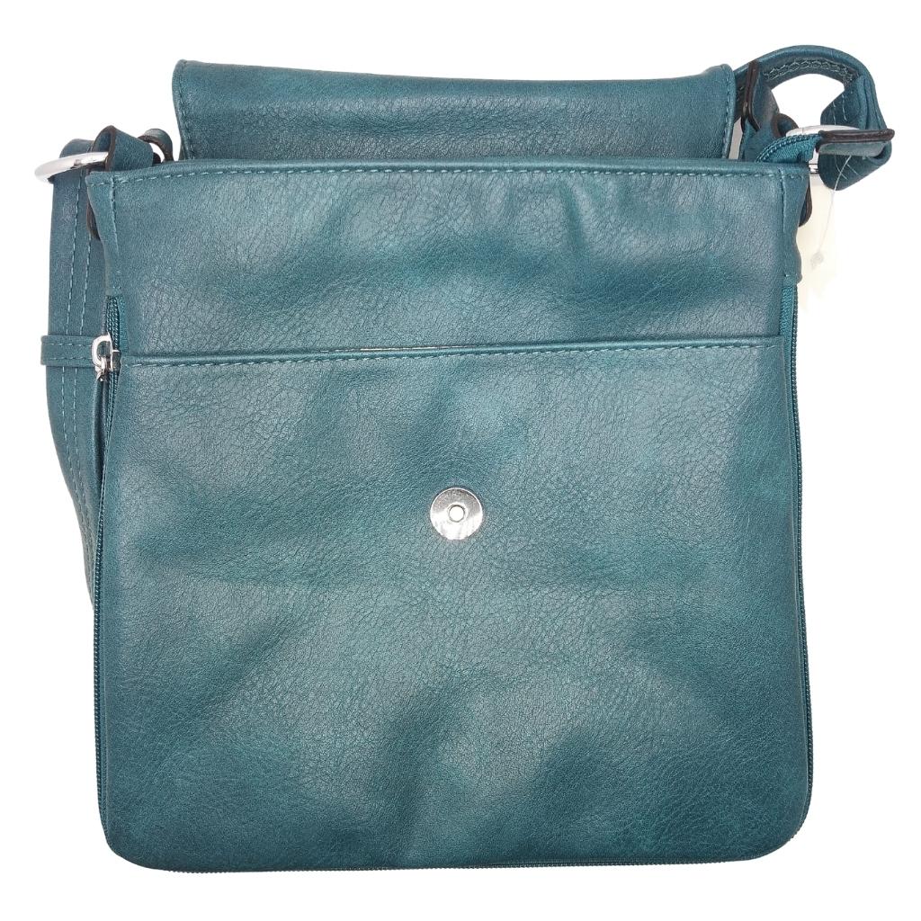 Tree of Life Expandable Shoulder Bag- Teal
