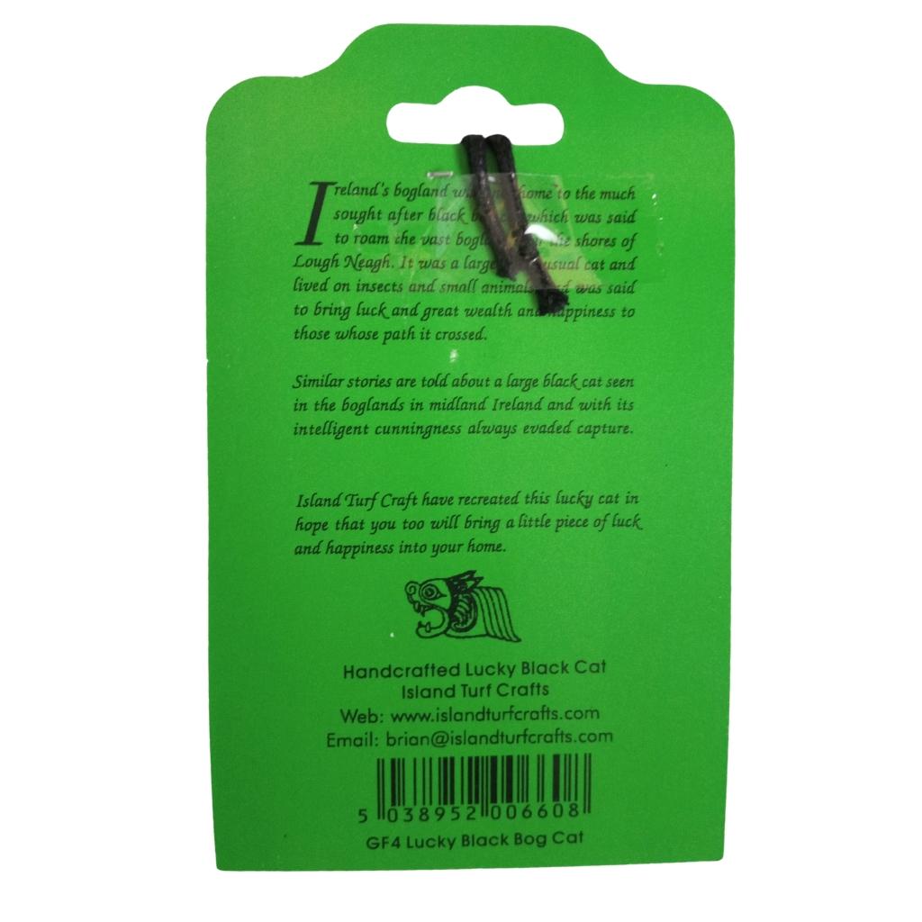Turf Lucky Black Bog Cat Keyring